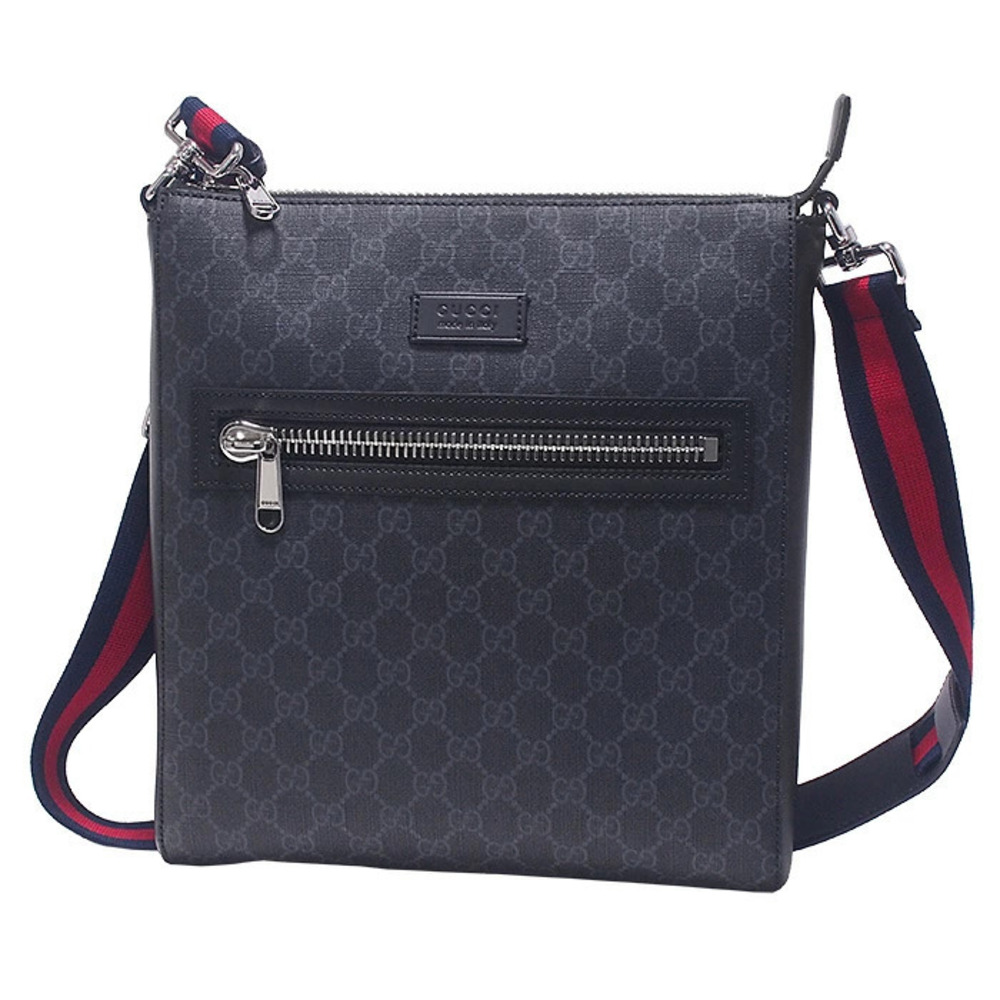 Gucci GG Supreme Canvas Messenger Crossbody Bag Blue